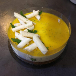 Entremet menthe, citron
