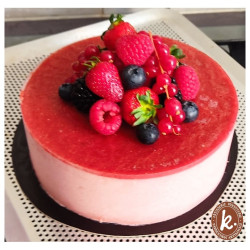 Bavarois aux fruits rouges