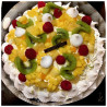 Pavlova aux fruits de saison